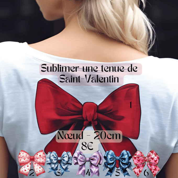 Motif 20cm - Les petits nœuds de Valentine 