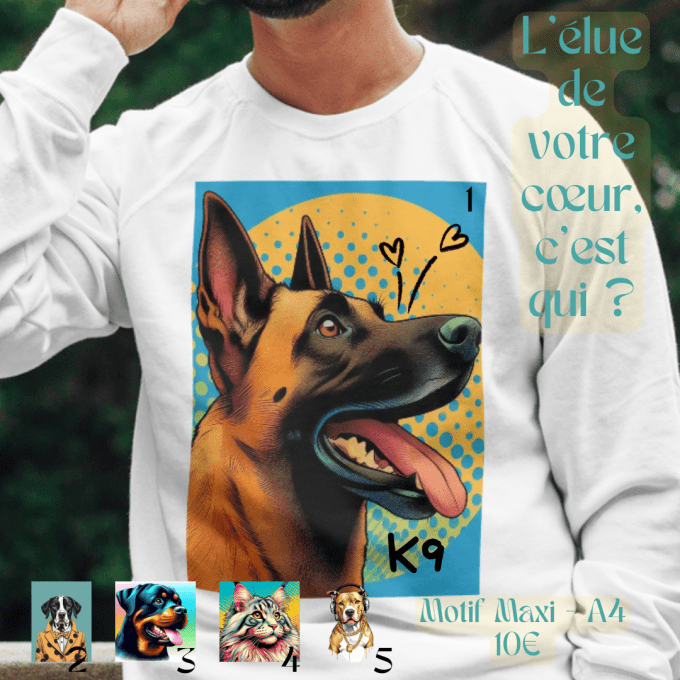 Motif A4 - Vos amours de poilus 