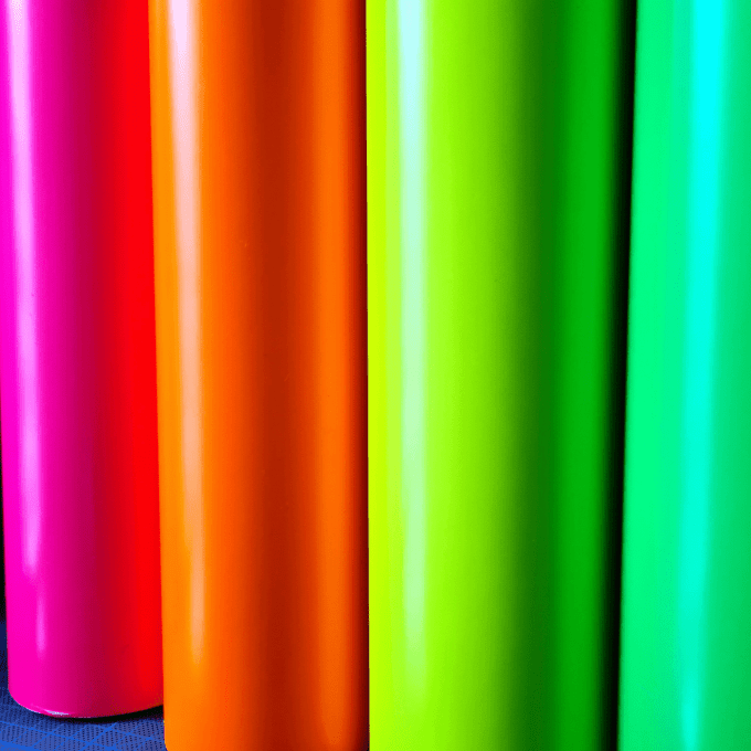 Le vinyl fluo rouleau 30.75cmx1ml  - Néon vert
